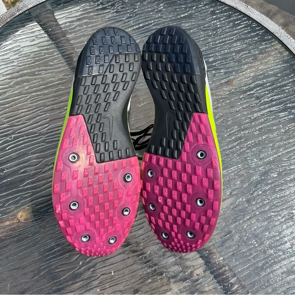 Size 10.5 Men Rival XC 6 Cross-Country Spikes Volt/Hyper Pink DX7999-700 - Picture 5 of 5